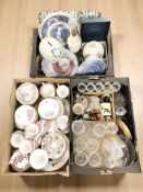 Assorted tea china including Princess, Regency, Crown Staffordshire, other table wares,