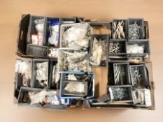 A large quantity of screws, nuts and bolts,