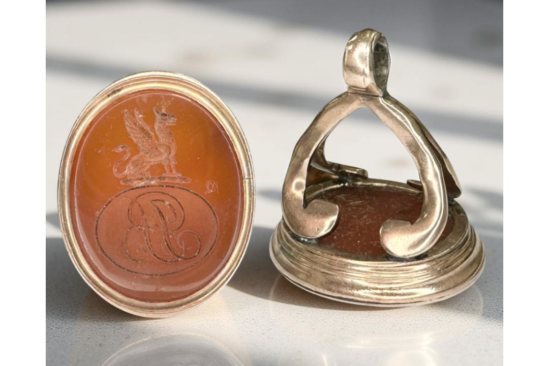 A Georgian gold seal,