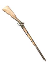An ornamental flintlock musket