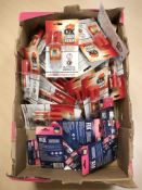 A large quantity of new packs of apoxy resin,