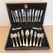 A canteen of Housley and Sons stainless cutlery
