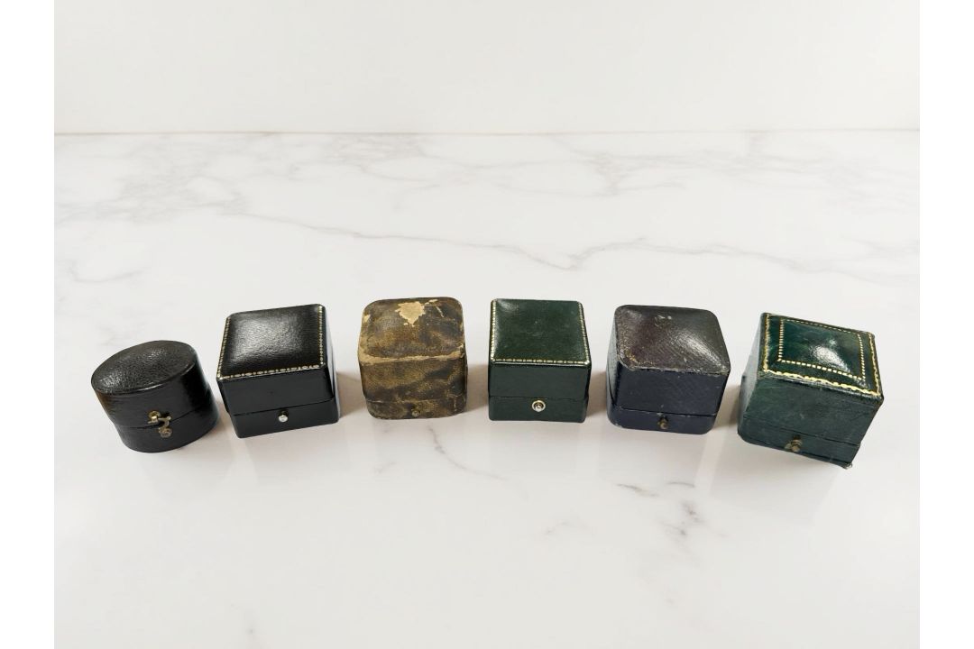 A group of antique and later ring boxes including Reids, - Image 1 of 2