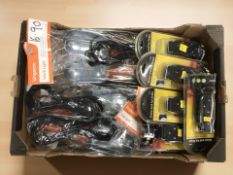 A group of new snow and ice grips, footwear,