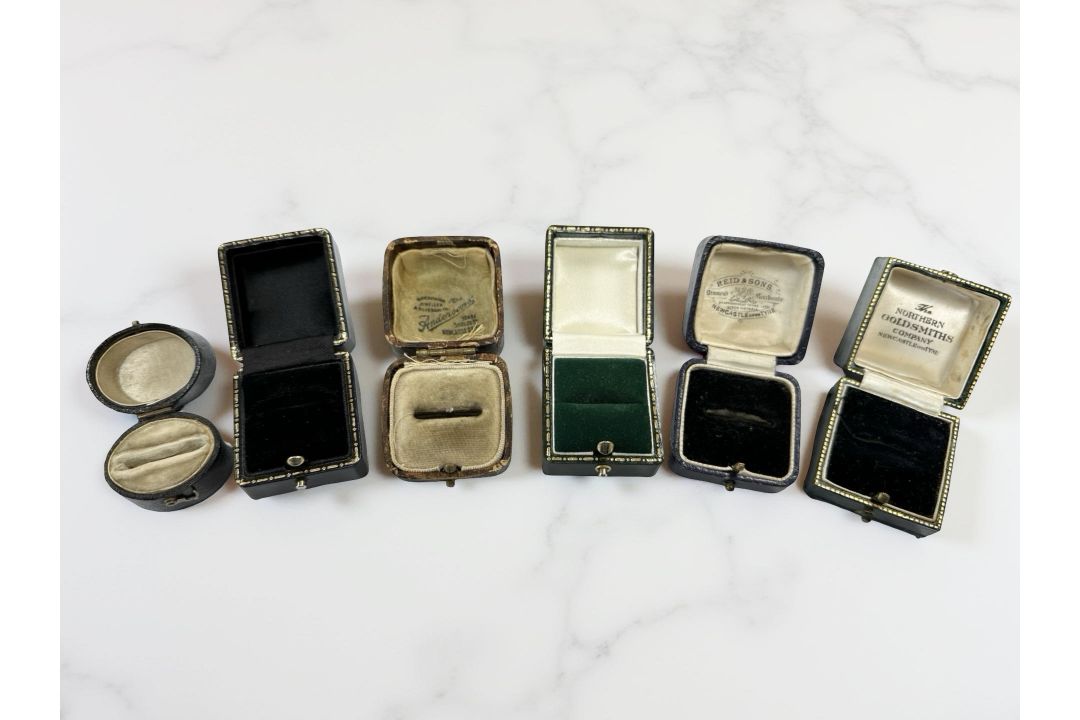 A group of antique and later ring boxes including Reids, - Image 2 of 2