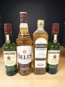 A bottle of Bushmills irish Whisky 70cl,