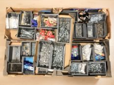 A large quantity of screws, nuts and bolts,