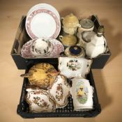 Assorted ceramics including Masons,