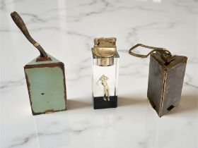 Two 1950's triangular-form compacts,