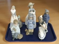 Five Nao figures and further Spanish figure