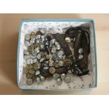 A collection of fire service buttons,