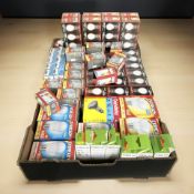 A large quantity of Everready light bulbs (1 box)