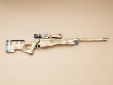 An L96 airsoft sniper rifle with BSA deer hunter 9-9x40 telescopic sight