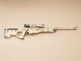 An L96 airsoft sniper rifle with BSA deer hunter 9-9x40 telescopic sight