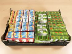 A large quantity of LED light bulbs