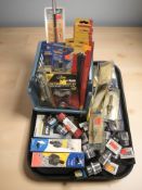 New hardware : plumbing utility keys, coping saw blades, nail punchers,