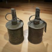 Two inert Russian RG42 hand grenades