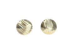 A pair of 10ct yellow gold earrings CONDITION REPORT: 1.2g.