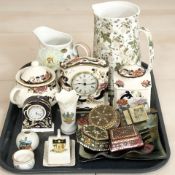 A group of ceramics including and Abbeydale jug, Leonardo jug, three pieces of Masons Mandalay,