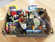 New stationary equipment including various ball point and marker pens, staples, pencils,