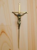 A brass crucifix,