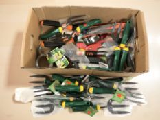 New garden hand forks, shears,