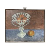 Continental School : Still life of oranges, oil on canvas,