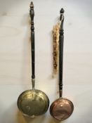 Two Victorian bed warming pans