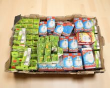 A large quantity of Eveready and various other light bulbs (one box)