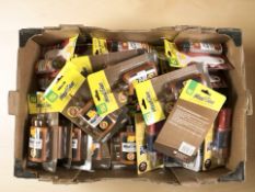 New packs of wood glue, sticker remover, epoxy, etc.