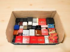 Over sixty modern jewellery boxes and pouches (one box)