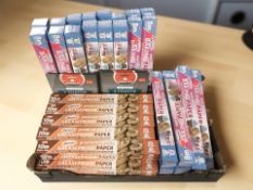 New rolls of baking paper, toastie bags, etc.