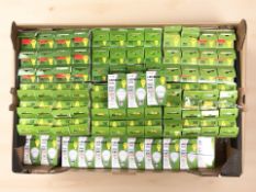 A large quantity of new light bulbs.