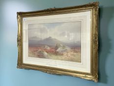 Charles E Brittan (British, 1837- 1888) : Near Okehampton, Dartmoor, watercolour, signed,