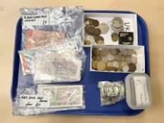 A small quantity of foreign coins and bank notes