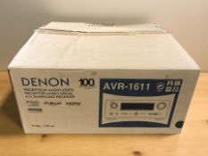 A Denon A/V surround receiver AVR-1611, in box.