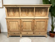 A Danish blonde oak sideboard,