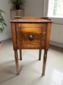 A William IV mahogany bedside pot cupboard, width 40 cm.