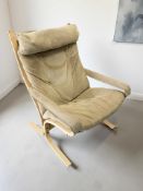 A bentwood lounge armchair designed by Ingmar Relling for Westnofa,