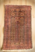 A Balouch prayer rug, Afghanistan,
