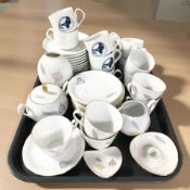 A German Eschenbach part tea set and a quantity of Bing & Grondahl coffee china.