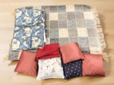 A pair of contemporary curtains decorated with elephants,