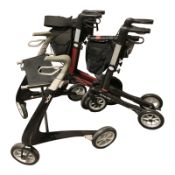 Three folding mobility walking aids