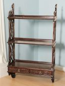 A reproduction Chinese Chippendale style wall shelf,