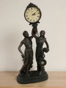 A Giulliana quartz figural mantel timepiece,