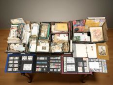 A very large quantity of 20th century stamps and other philatelic items including many Royal Mail
