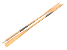 A large pair of oars,