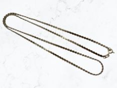 A 9ct yellow gold necklace, length 51 cm CONDITION REPORT: 7.