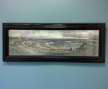 After John Falconer Slater (1857 - 1937) : Cullercoats Bay 1905, colour print,