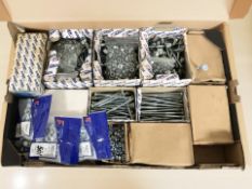 A large quantity of new nuts and bolts,